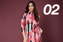 Vrouw in jurk