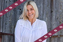 Vrouw in een blouse