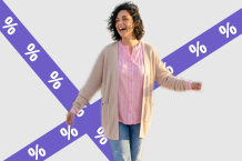 Vrouw in een blouse